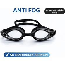 Avessa Havuz & Deniz Yüzme Gözlüğü Anti Fog Silikon Sızdırmaz Ayarlanabilir Kayışlı