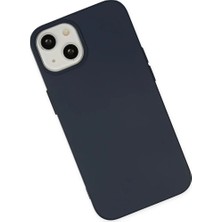 Mey İthalat Mey Ithalat®   iPhone 14 Kılıf Nano Içi Kadife Silikon - Lacivert