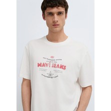 Mavi Mavi Jeans Baskılı Ekru Tişört 0613597-70057