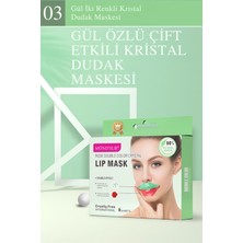 MONDSUB %90 Doğal Çift Kristal Dudak Maskesi – Cruelty-Free,nemlendirme + Kırışıklık Karşıtı (6'lı Set)