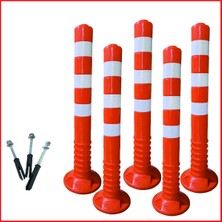 PremiumPort 75 cm Trafik Ayırıcı ve Otopark Bariyeri, Dayanıklı ve Kullanışlı Ürün