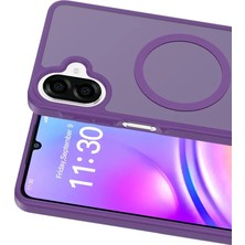 Mey İthalat Mey Ithalat®  Samsung Galaxy A07 4g Jota Magsafe Kapak - Derin Mor