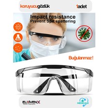 PremiumPort Şeffaf Güvenlik Gözlüğü, Laboratuvar ve Taşlama Için Koruyucu