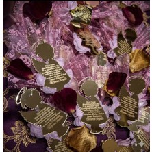 Güven Melek Figür Nazar Dualı Prensesimiz Dünyamıza Hoşgeldin Bebek Magnet