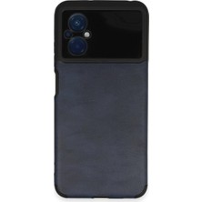 LTG Nova Poco M5 Kılıf Loop Deri Silikon - Lacivert