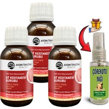 Aydın Tanzim Birliği At Kestanesi Şurubu Destekleyici Gıda Takviyesi 3 Adet + Hediye