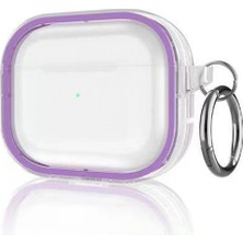 Pileli Store Pilelistore   Airpods Pro 2 (2.nesil) Shiny Şeffaf Kılıf - Mor