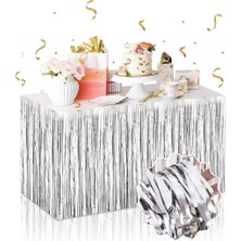 Oska Global Gümüş Metalize Masa Eteği