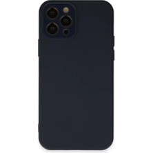SHC4200 Iphone 12 Kılıf Lansman Glass Kapak - Lacivert