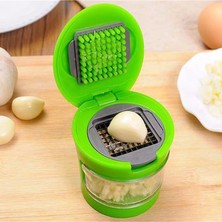 Ulugo 2 Farklı Bıçaklı Hazneli Kapaklı Pratik Sarımsak Soğan Rendesi ( Lisinya )