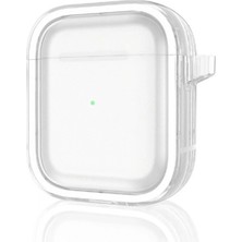 Pileli Store Pilelistore   Airpods 4 (4.nesil) Shiny Şeffaf Kılıf - Beyaz