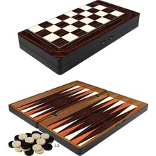 Ulugo Ahşap Tavla Takımı Büyük Boy ( Lisinya )