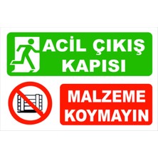 PremiumPort Güvenlik Uyarı Levhaları, Acil Çıkış ve Ikaz Işaretleri Seti