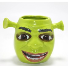 Pileli Store 3D Shrek Tasarımı Porselen Kupa Bardak
