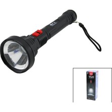 Ulugo USB ŞARJLI=5V 1W LED El Feneri 3-Kademe Işık - Flaşör Şarj Gösterge 70LÜMEN 25.7cm (5224)