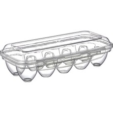 Ulugo 10 Bölmeli Kilitli Kapaklı Yumurtalık Saklama Kutusu YU110 (5224)