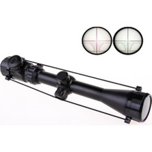 Ulugo 3-9X40  Zoomlu Çıft Işıklı Av Tüfeği Dürbünü  Montaj Kelepçeli ( Lisinya )