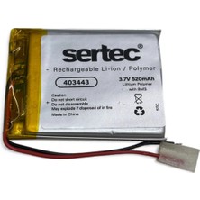 Ulugo 403443 3.7V 520 Mah Li-Polymer Pil (DEVRELI/1.5A)