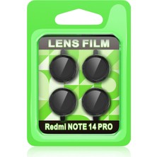 Ulugo Xiaomi Redmi Note 14 Pro 5g Raze Metal Kamera Lens - Siyah