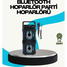 Ulugo LED Işıklı Kablosuz Hoparlör – Bluetooth, Fm Radyolu, Taşınabilir Şarjlı - Lisinya