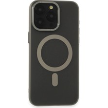 Ulugo Iphone 15 Pro Kılıf Lodos Magneticsafe Mat Kapak - Titan Gri