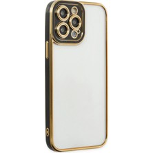 Ulugo Iphone 14 Pro Kılıf Liva Lens Silikon - Siyah