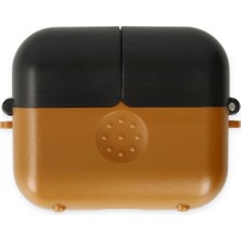 Pileli Store Pilelistore   Airpods 3 (3.nesil) Basmalı Kılıf - Kahverengi-Siyah