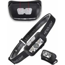 Ulugo Kamp Lambası Kafa Feneri Kafa Lambası Ayarlanabilir Sensörlü Şarjlı - Lisinya