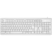 Acer Emachines, EAK9821, Beyaz, USB Kablolu, Türkçe Q, Standart Klavye