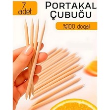 Mey İthalat Mey Ithalat® Profesyonel 7’li Portakal Çubuğu Seti - 11.5 cm Manikür & Pedikür Et Itici ve Tırnak Temizleme Seti