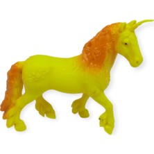 Ulugo Çiftlik Hayvanları Serisi - Efsanevi Unicorn 12 cm - Sarı - Turuncu (Lisinya)
