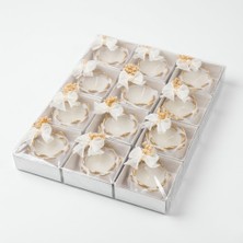 Ceyyiz Alçı Tabanlı Kına Gecesi Mumu 12'li Paket - Kına Gecesi Dağıtmalık Hediyelik