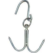 Ulugo 8 mm Kasap Et Kancası - 239LI Dönerli Set - Paslanmaz Çelik - Et Işleme - Hijyenik - Düzenli - Dayanıklı - Uzun Ömürlü