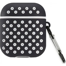 Pileli Store Pilelistore   Airpods 3 (3.nesil) Spor Delikli Kılıf - Siyah-Beyaz