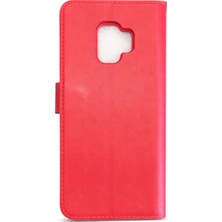 Ulugo Samsung Galaxy S9 Kılıf Trend S Plus Kapaklı Kılıf - Kırmızı