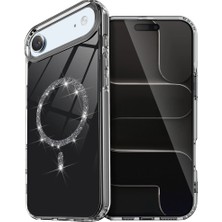 Ulugo Iphone 17 Air Live Diamond Magsafe Kapak - Siyah