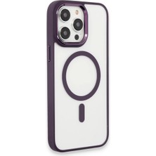 Ulugo Iphone 15 Pro Max Kılıf Room Magneticsafe Silikon - Derin Mor