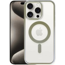 Ulugo Iphone 15 Pro Kılıf Erozi Magsafe Kapak - Gri