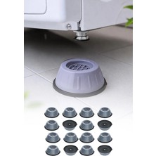Omilife 16'lı Beyaz Beyaz Eşya Altlığı Titreşim Önleyici Yükseltici Ayak Çamaşır Makinesi Pedi 7 cm