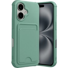 Ulugo Iphone 17 Kelvin Kartvizitli Silikon - Açık Yeşil