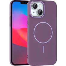 Ulugo Joko  Iphone 15 Plus Broş Magsafe Kapak - Mor