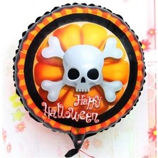 Ulugo Halloween Iskelet Kuru Kafa Folyo Balon 18 Inç