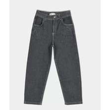 Alg KIZ ÇOCUK TAŞ DETAYLI KOT PANTOLON ( Girl Jean ) (Bir Beden Büyük Önerilir)