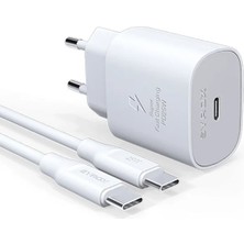 Syrox    Vıa A4  Uyumlu  Qc3.0 Pd 25W Hızlı Şarj Aleti Type-C  kablo + başlık Yerli Üretim