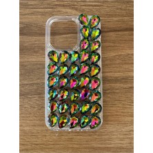Case Collection Iphone 13 Promax Uyumlu Kristal Taşlı Slikon Kılıf (Handmade)