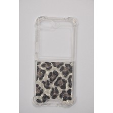 Case Collection Samsung Galaxy Flip 7, El Yapımı, Diamonds, Taşlı, Şeffaf Silikon, Işıltılı, Telefon Kılıfı