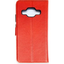 Eco Port Samsung Galaxy J5 Trend S Plus Kapaklı Kılıf - Kırmızı