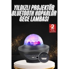 Senka Mey Ithalat® Dönen Işıklı Disko Topu Projektör Müzik Çalarlı Disco Speaker