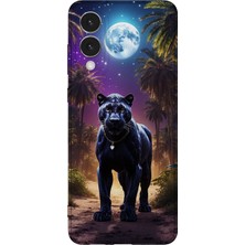 Karsu Design Samsung Galaxy S25 Edge Uyumlu Baskılı Şeffaf Telefon Kılıfı | Koleksiyon: Minimal Black Panther