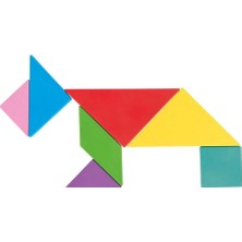 Senka Mey Ithalat® 03 569 Ahşap Manyetik Tangram - Oyuncak